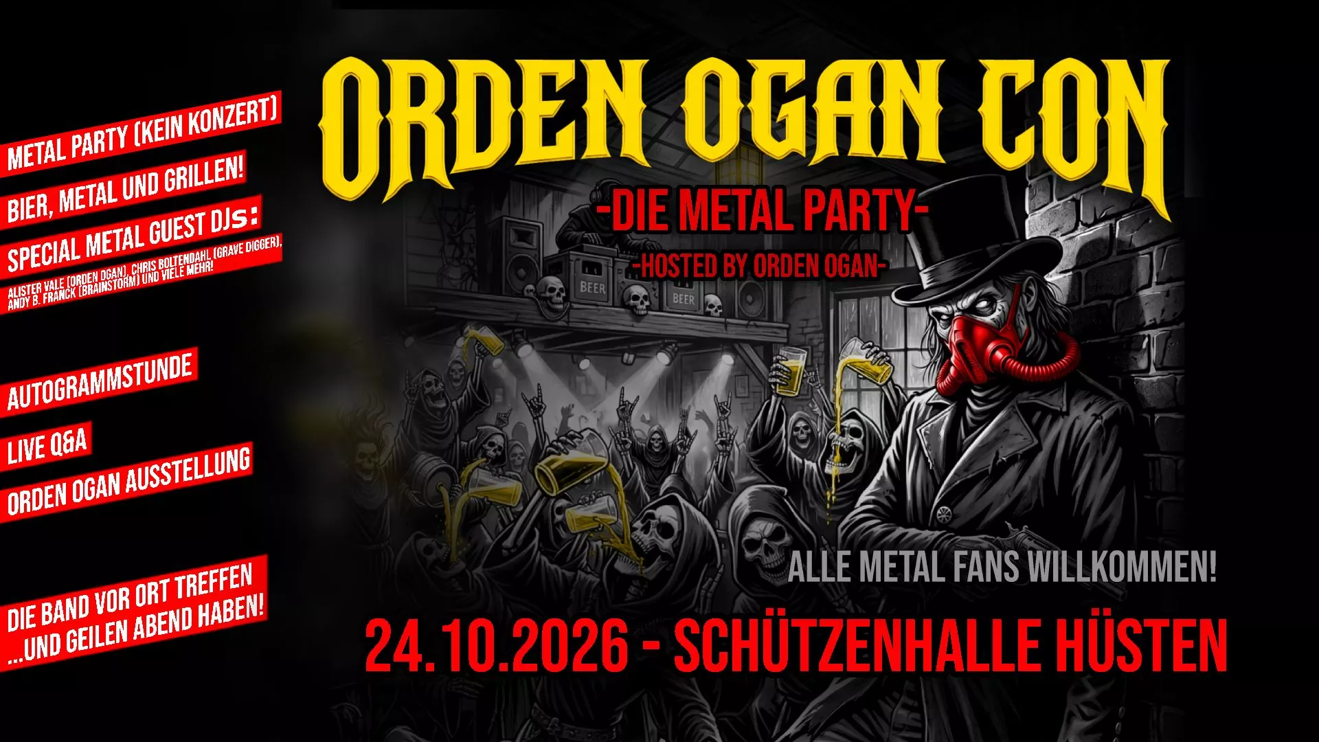 Orden Ogan Con: Tickets zur Party zu gewinnen